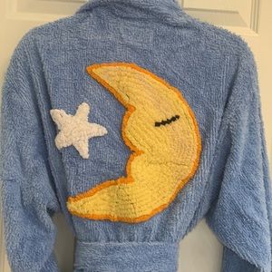 Canyon Group 90’s Vintage chenille Robe light blue